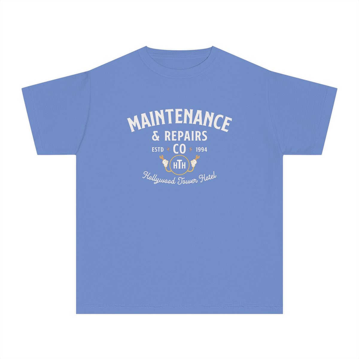 Hollywood Tower Hotel Maintenance & Repairs Comfort Colors Youth Midweight Tee