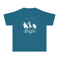Making Spirits Bright Comfort Colors Youth Midweight Tee