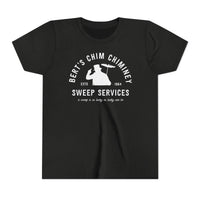 Bert’s Chim Chiminey Sweep Services Bella Canvas Youth Short Sleeve Tee