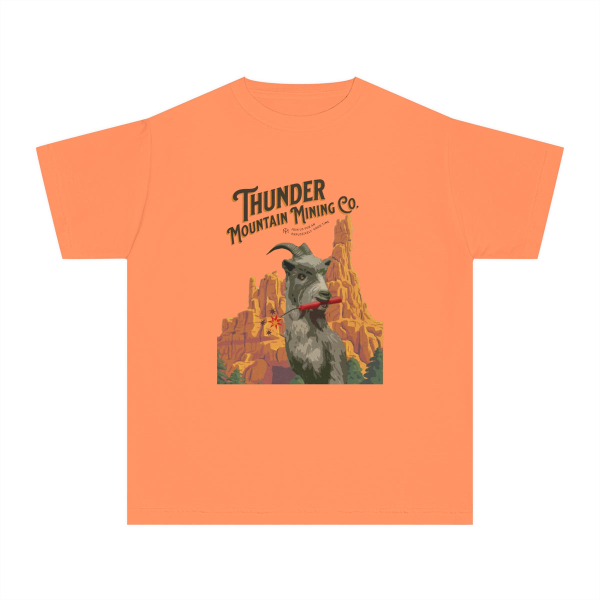 Thunder Mountain Mining Co. Comfort Colors Youth Midweight Tee