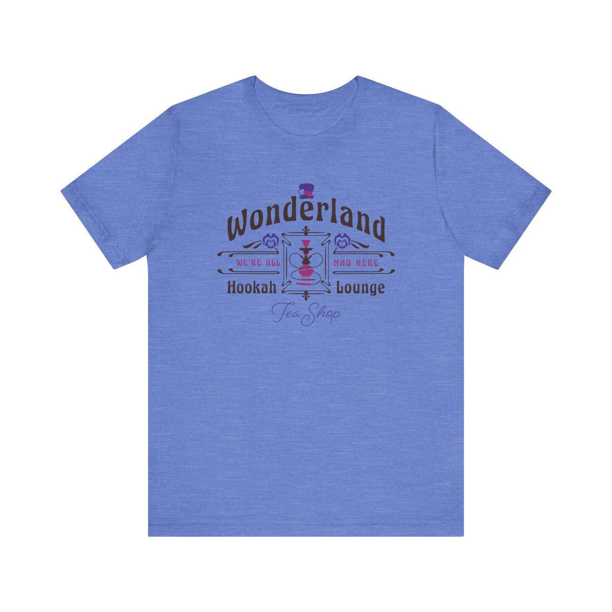 Wonderland Hookah Lounge Bella Canvas Unisex Jersey Short Sleeve Tee