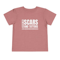 Chicks Dig Scars and Tattoos Bella Canvas Toddler Short Sleeve Tee
