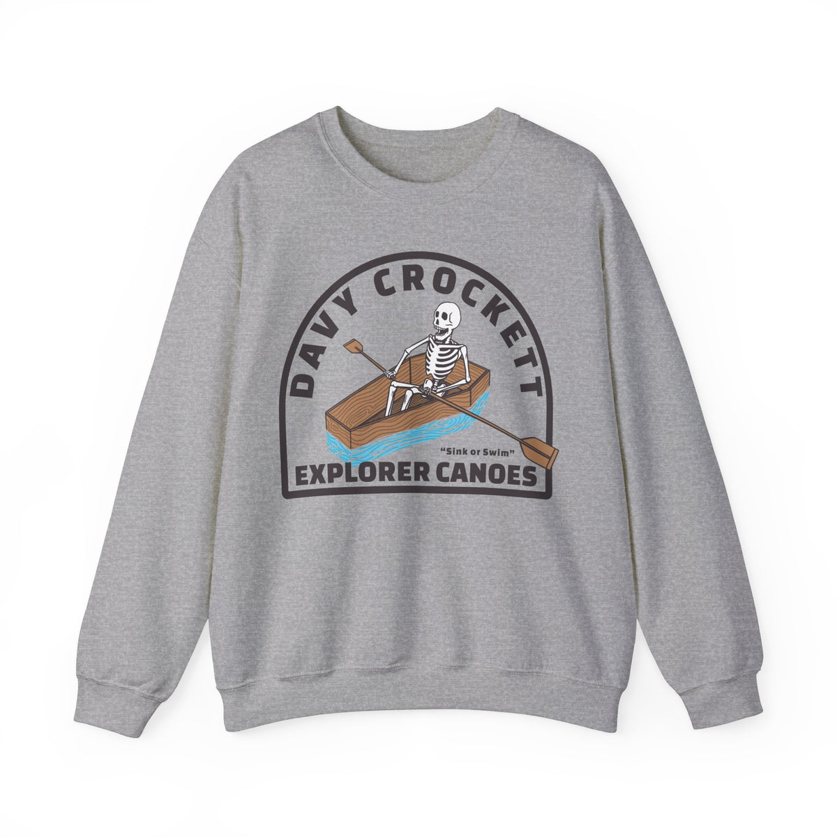 Davy Crockett Explorer Canoes Gildan Unisex Heavy Blend™ Crewneck Sweatshirt