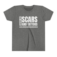 Chicks Dig Scars and Tattoos Bella Canvas Youth Short Sleeve Tee