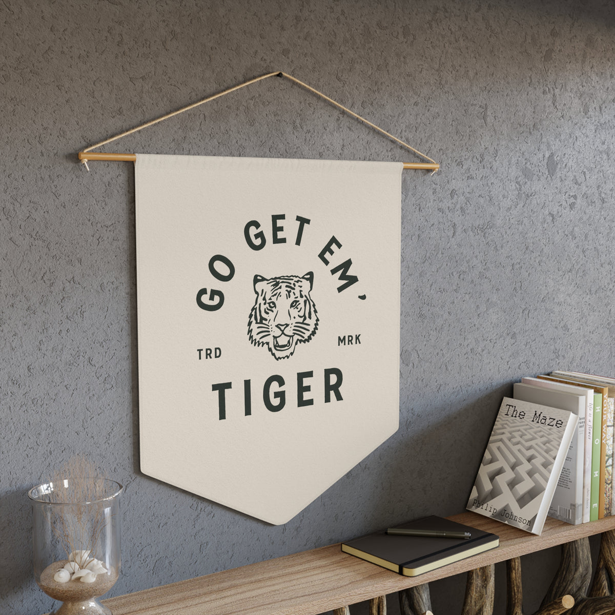Go Get Em' Tiger Wall Pennant