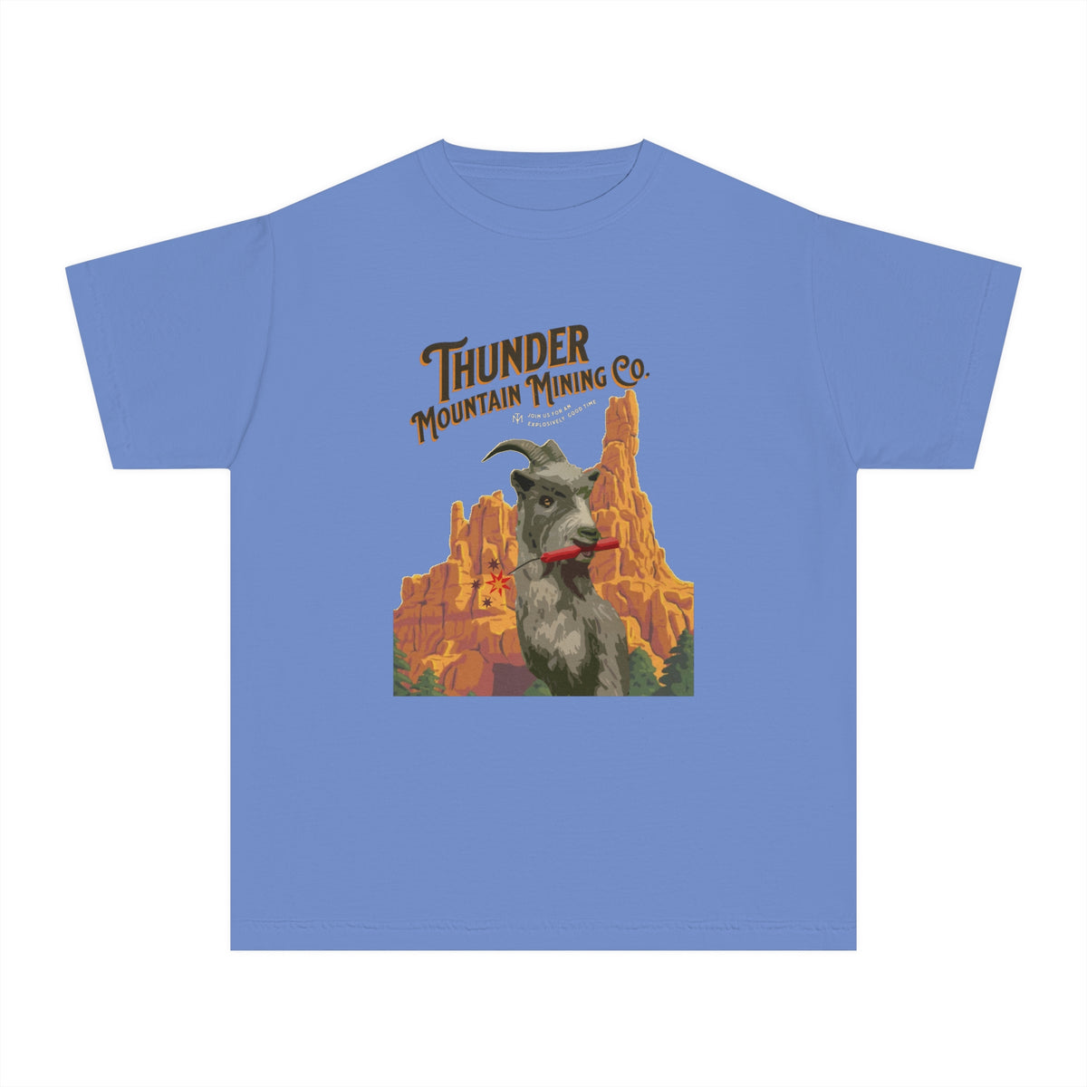 Thunder Mountain Mining Co. Comfort Colors Youth Midweight Tee