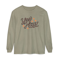 Yee Haw Comfort Colors Unisex Garment-dyed Long Sleeve T-Shirt