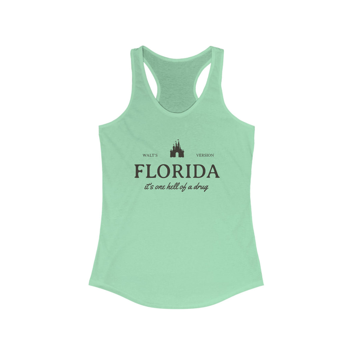 Florida It's One Hell Of A Drug Women's Next Level Ideal Racerback Tank