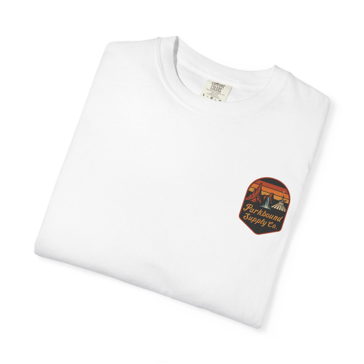 The Triple Mountain Badge — Parkbound Supply Co. Comfort Colors Unisex Garment-Dyed T-shirt