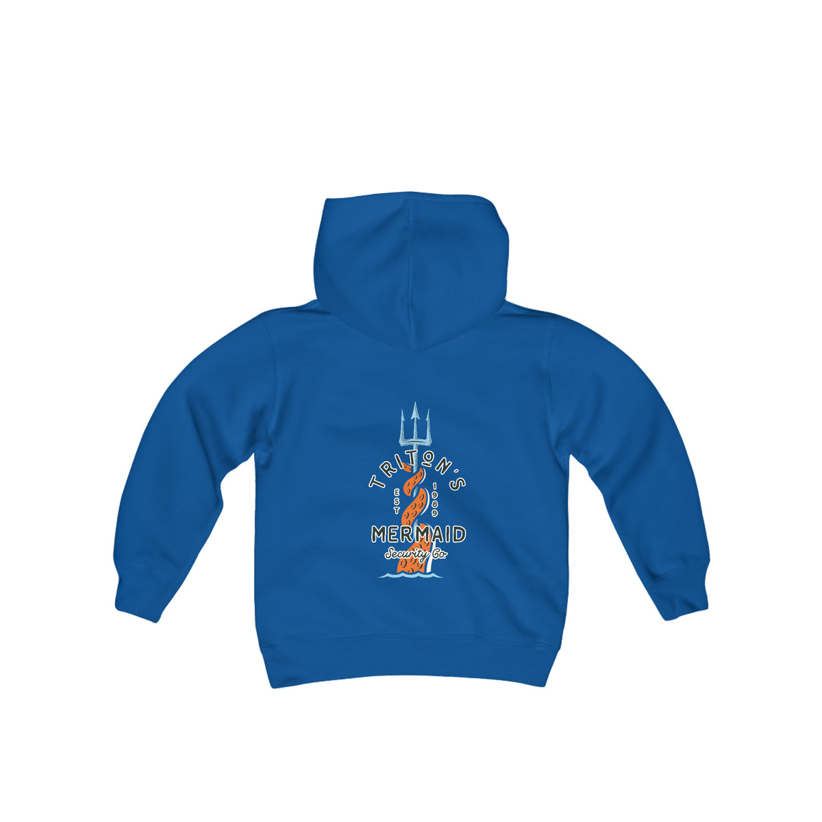 Triton's Mermaid Security Gildan Youth Heavy Blend Hooded Sweatshirt