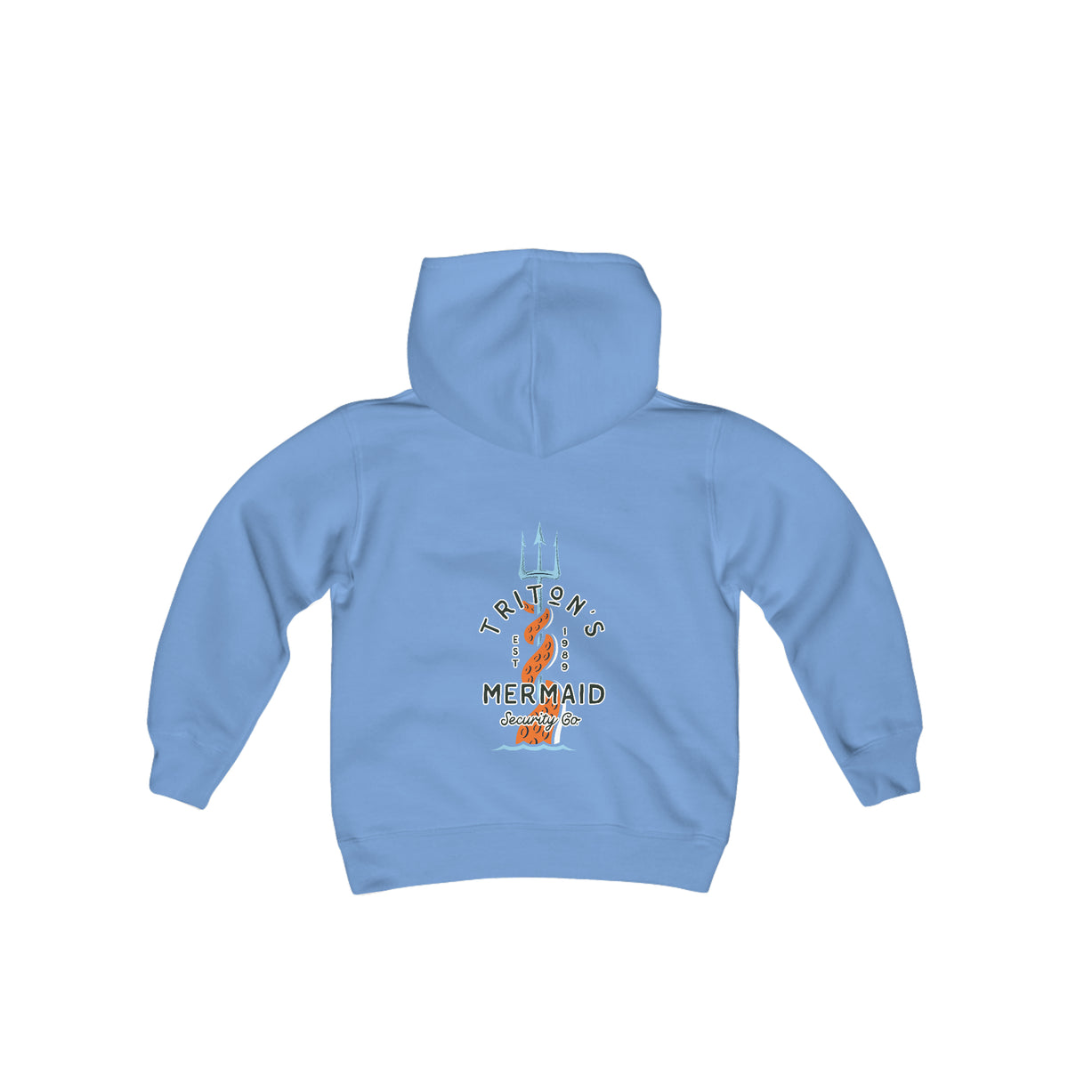 Triton's Mermaid Security Gildan Youth Heavy Blend Hooded Sweatshirt