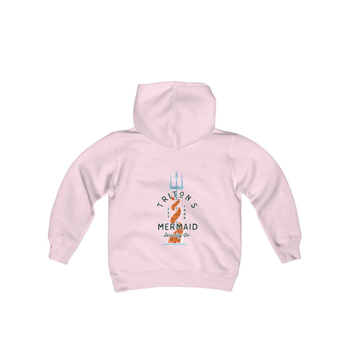 Triton's Mermaid Security Gildan Youth Heavy Blend Hooded Sweatshirt