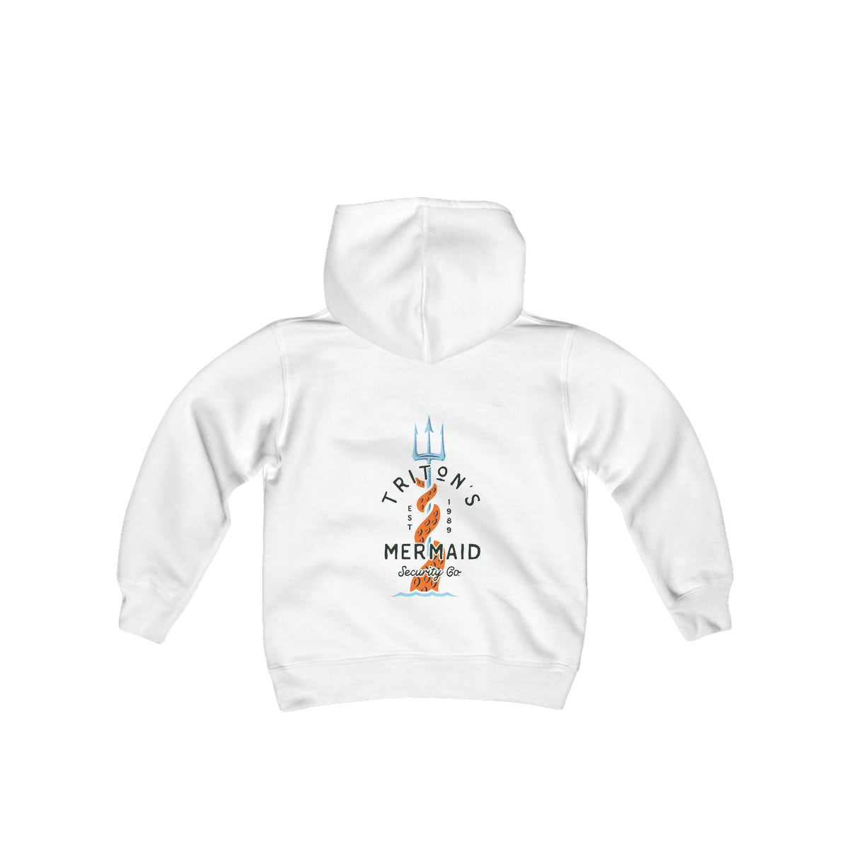 Triton's Mermaid Security Gildan Youth Heavy Blend Hooded Sweatshirt