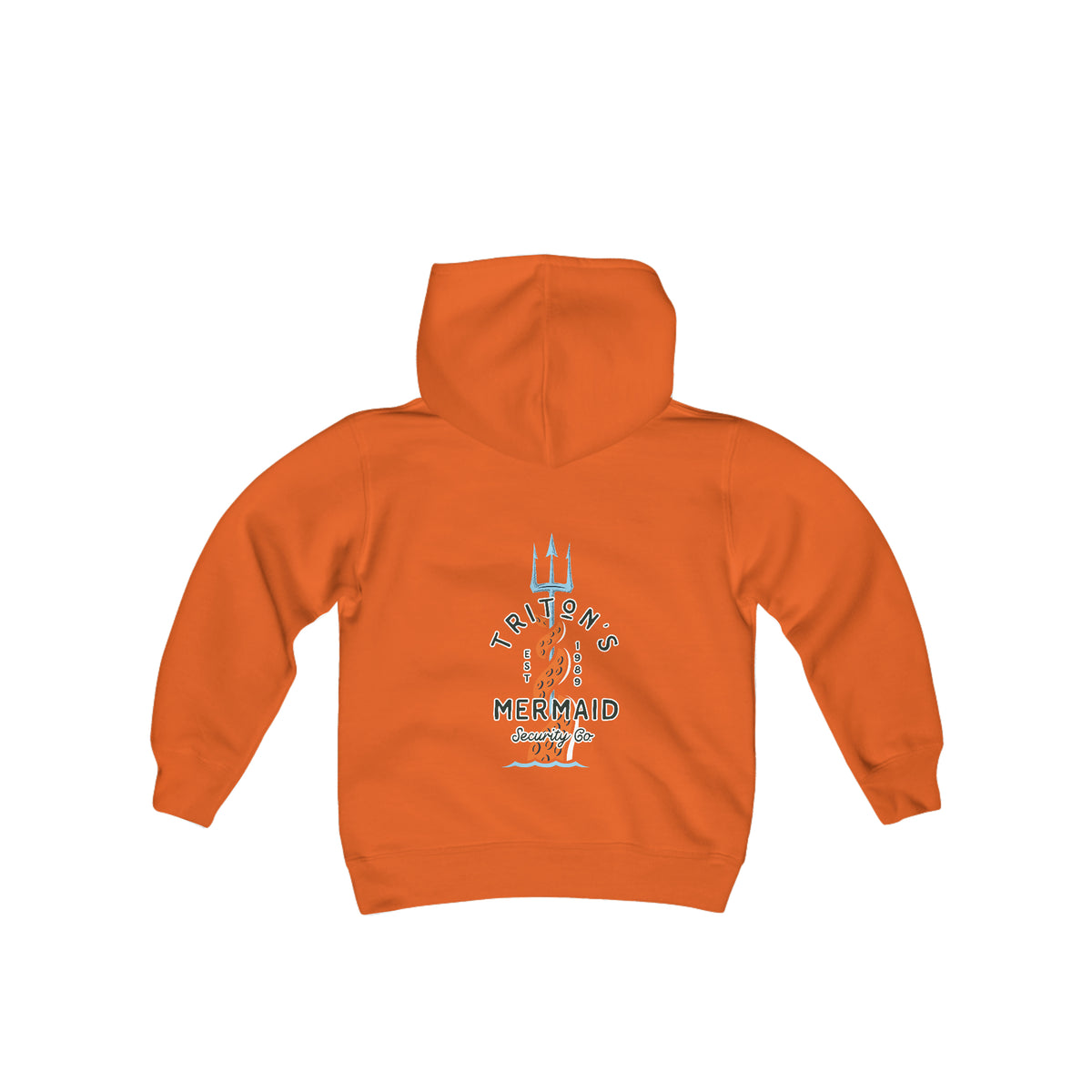 Triton's Mermaid Security Gildan Youth Heavy Blend Hooded Sweatshirt