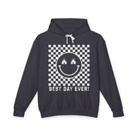Best Day Ever Comfort Colors Unisex Lightweight Hooded Sweatshirt