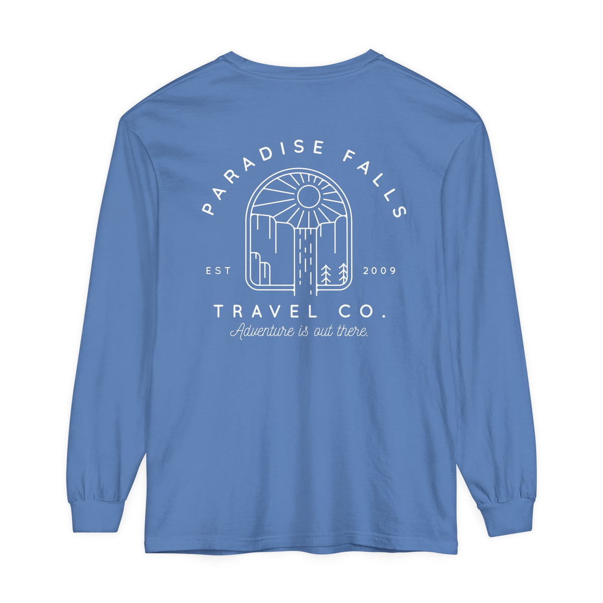 Paradise Falls Comfort Colors Unisex Garment-dyed Long Sleeve T-Shirt