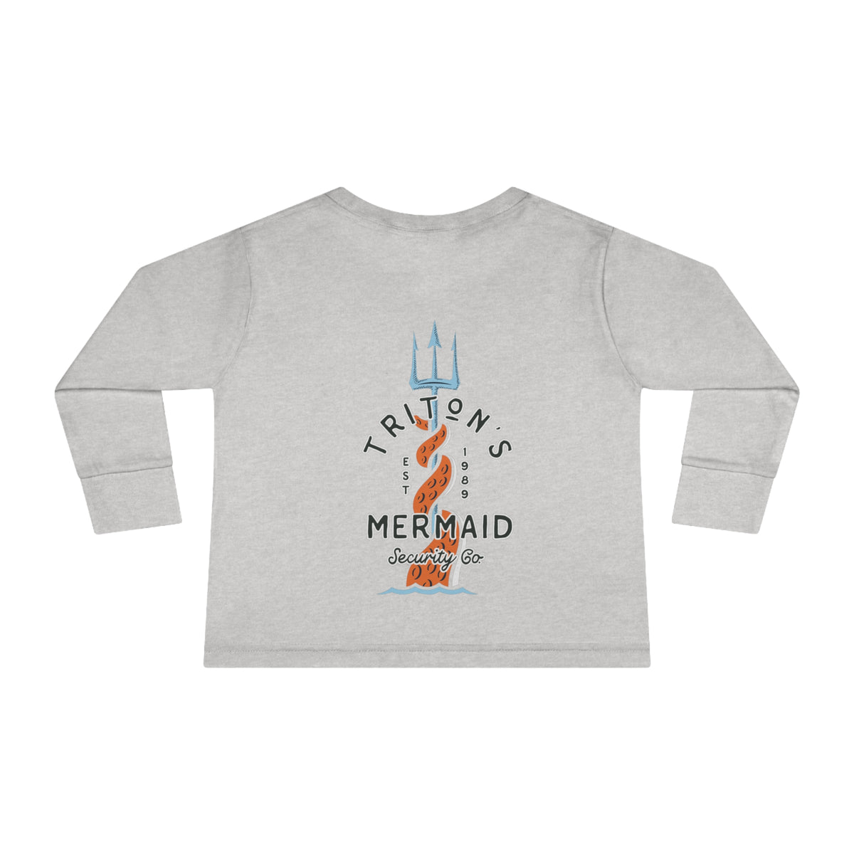 Triton's Mermaid Security Rabbit Skins Toddler Long Sleeve Tee