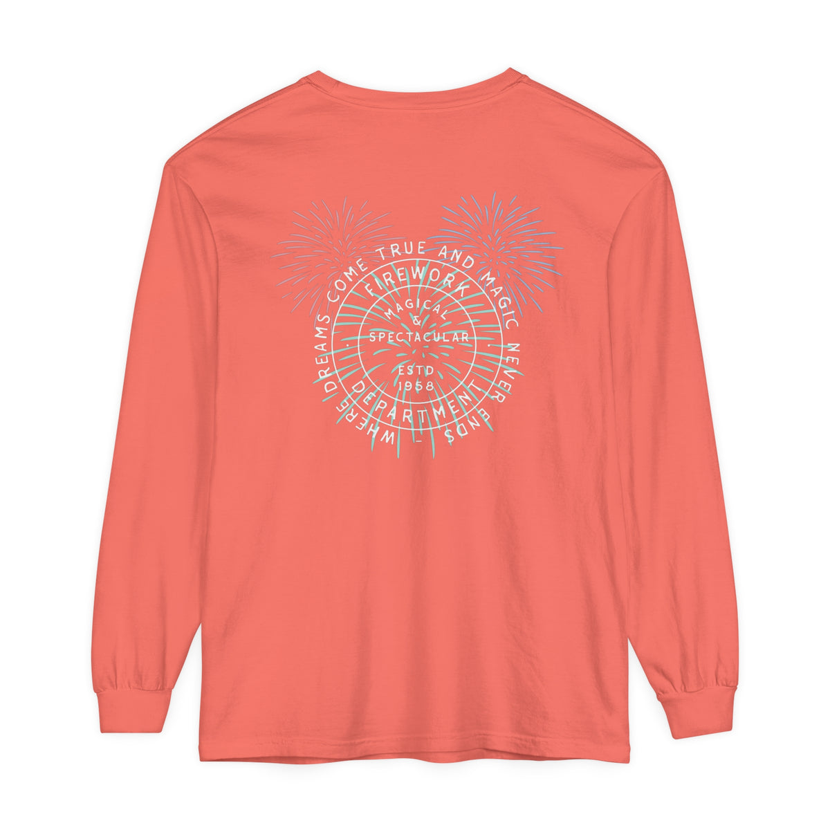 Firework Department Comfort Colors Unisex Garment-dyed Long Sleeve T-Shirt