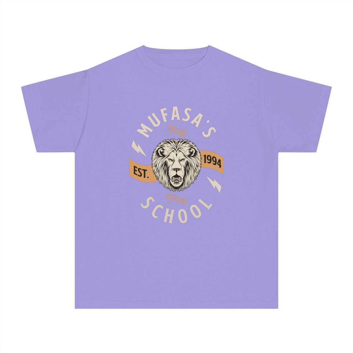Mufasa's Prep School Comfort Colors Youth Midweight Tee