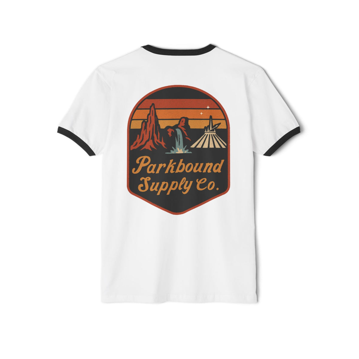 Parkbound Vintage Ringer Tee — The Triple Mountain Badge