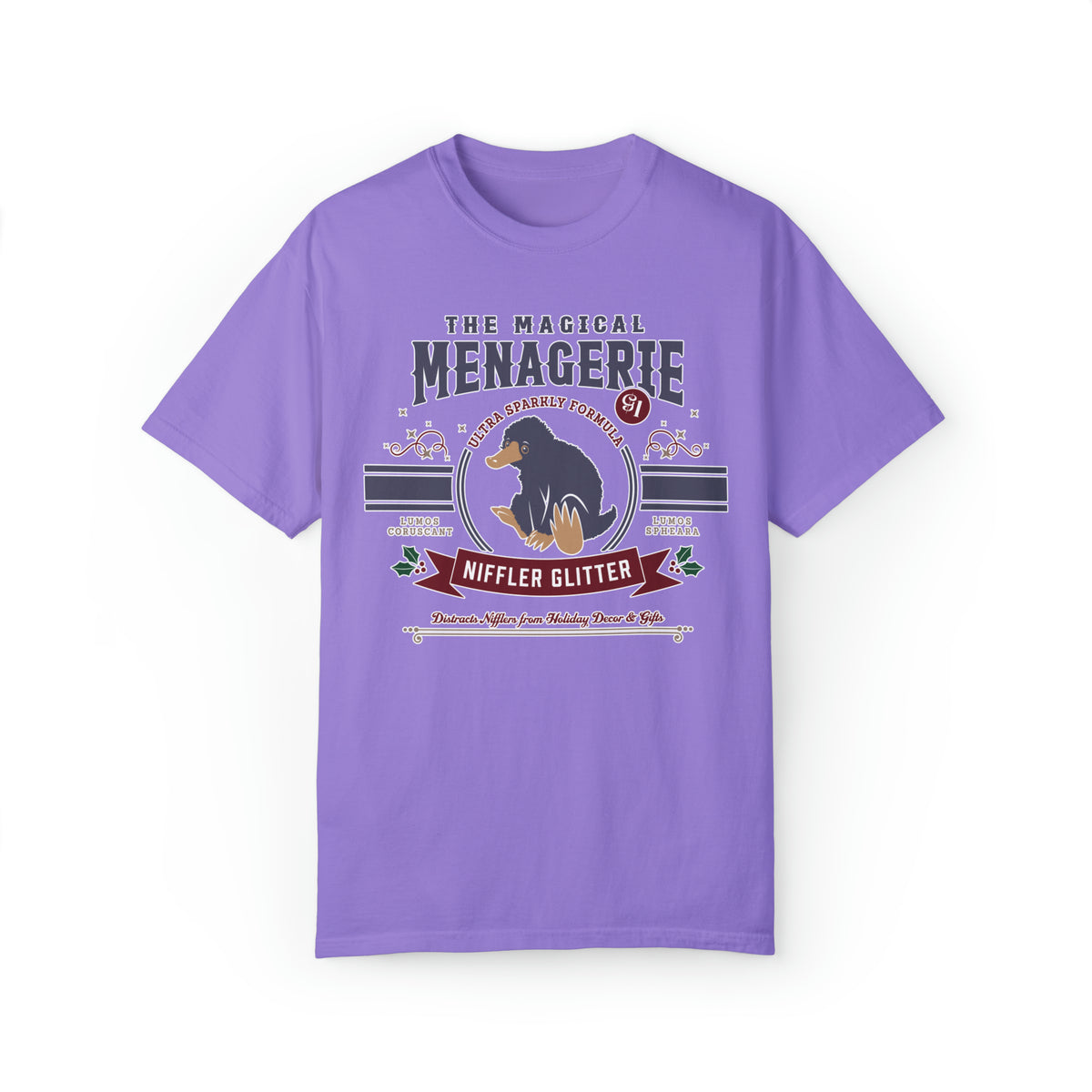 Magical Menagerie Niffler Glitter Comfort Colors Unisex Garment-Dyed T-shirt