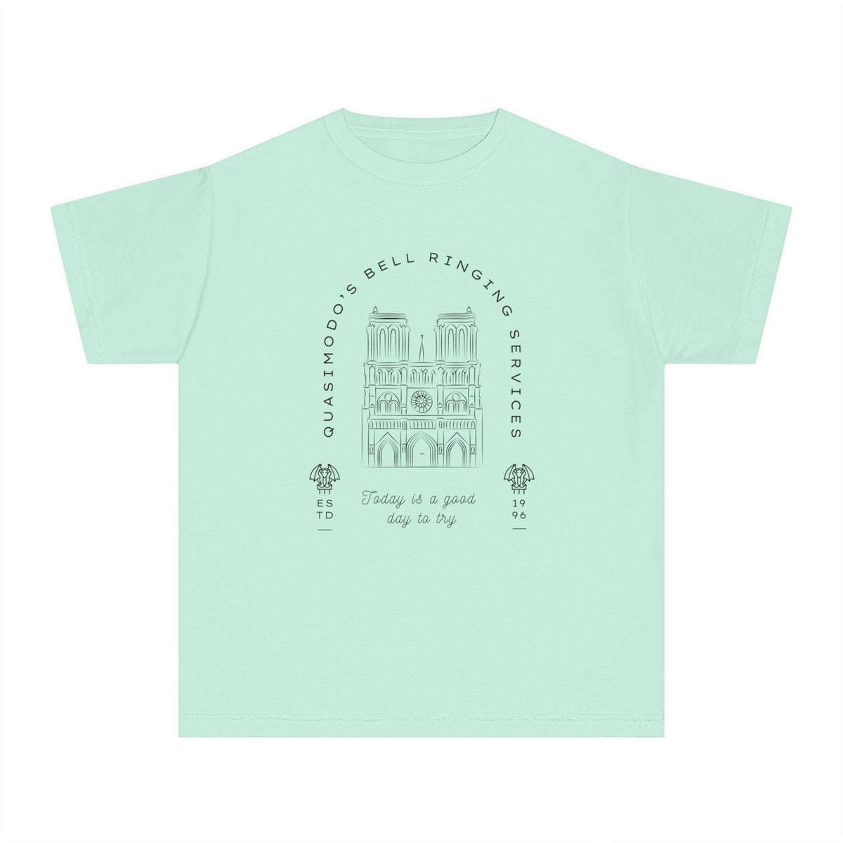 Quasimodo's Bell Ringing Services Comfort Colors Youth Midweight Tee