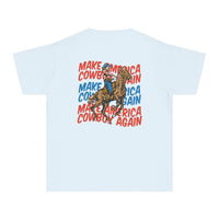 Make America Cowboy Again Comfort Colors Youth Midweight Tee