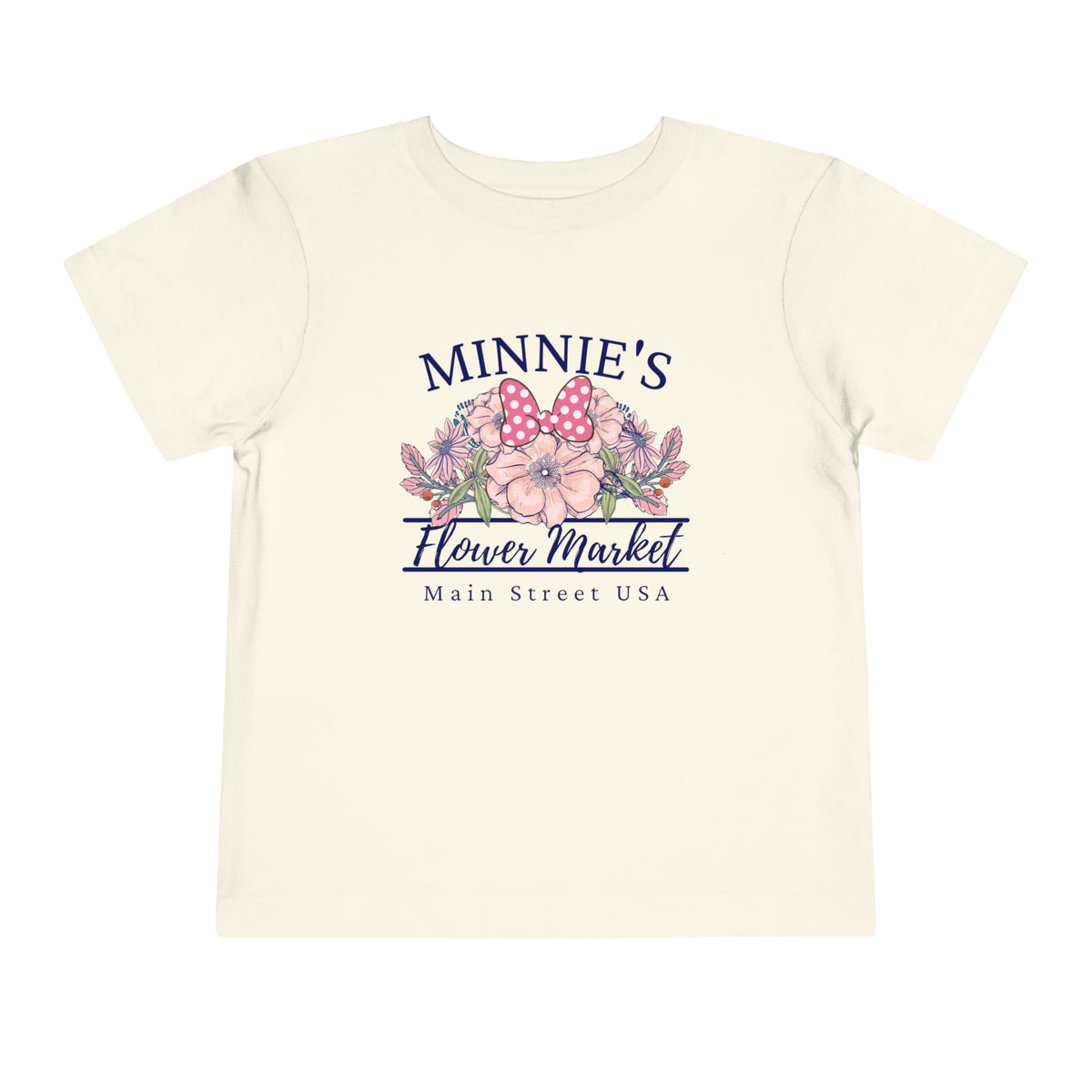 Minnie's Flower Market Bella Canvas Toddler Short Sleeve Tee