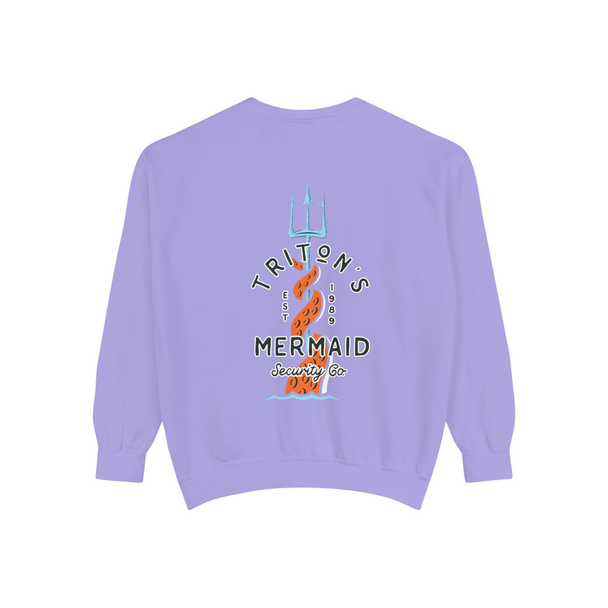 Triton's Mermaid Security Comfort Colors Unisex Garment-Dyed Sweatshirt