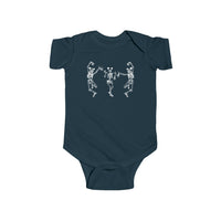 Dancing Skeletons with Ears Rabbit Skins Infant Fine Jersey Bodysuit