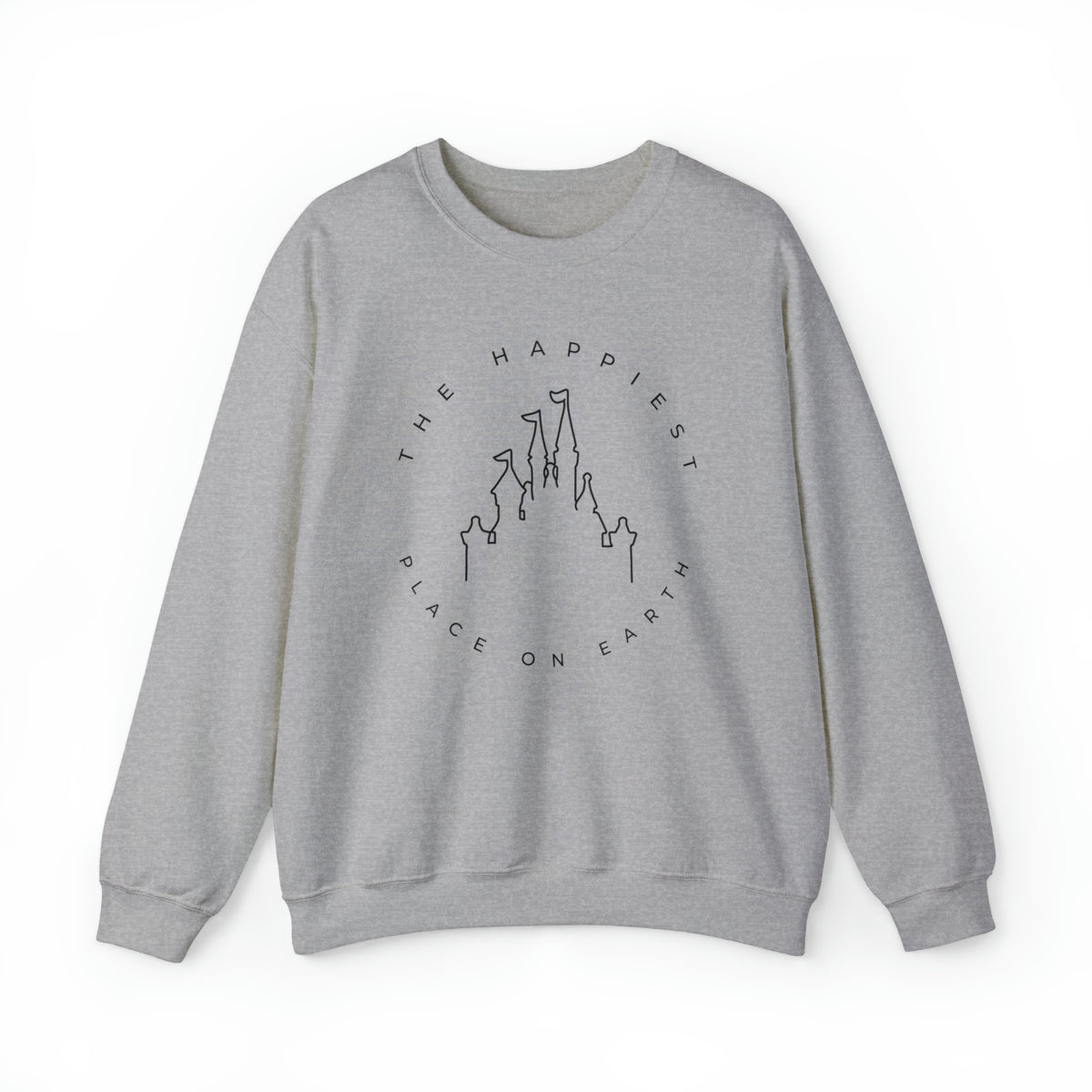 The Happiest Place on Earth Gildan Unisex Heavy Blend™ Crewneck Sweatshirt