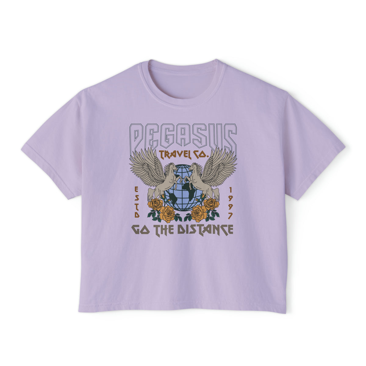 Pegasus Travel Co. Comfort Colors Women's Boxy Tee
