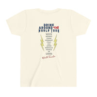 Drink Around The World Tour Bella Canvas Youth Short Sleeve Tee