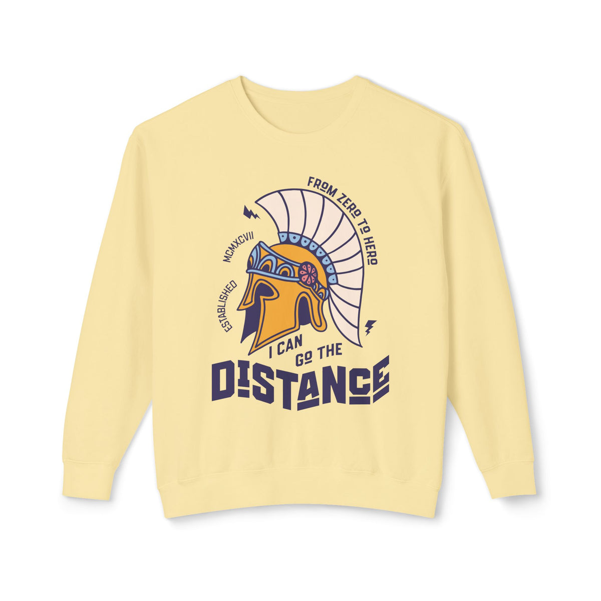 I Can Go The Distance Unisex Lightweight Comfort Colors Crewneck Sweatshirt