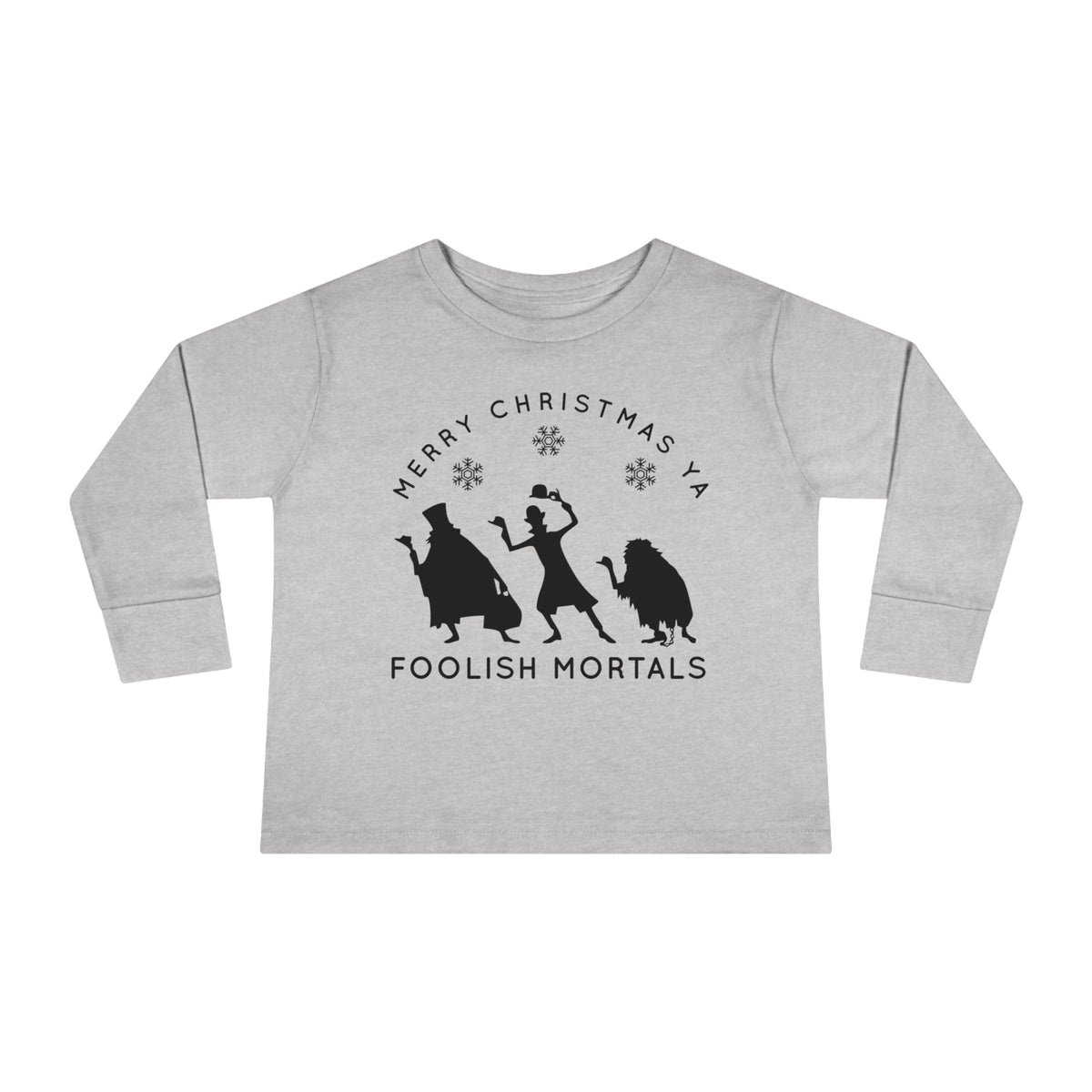 Merry Christmas Ya Foolish Mortals Rabbit Skins Toddler Long Sleeve Tee