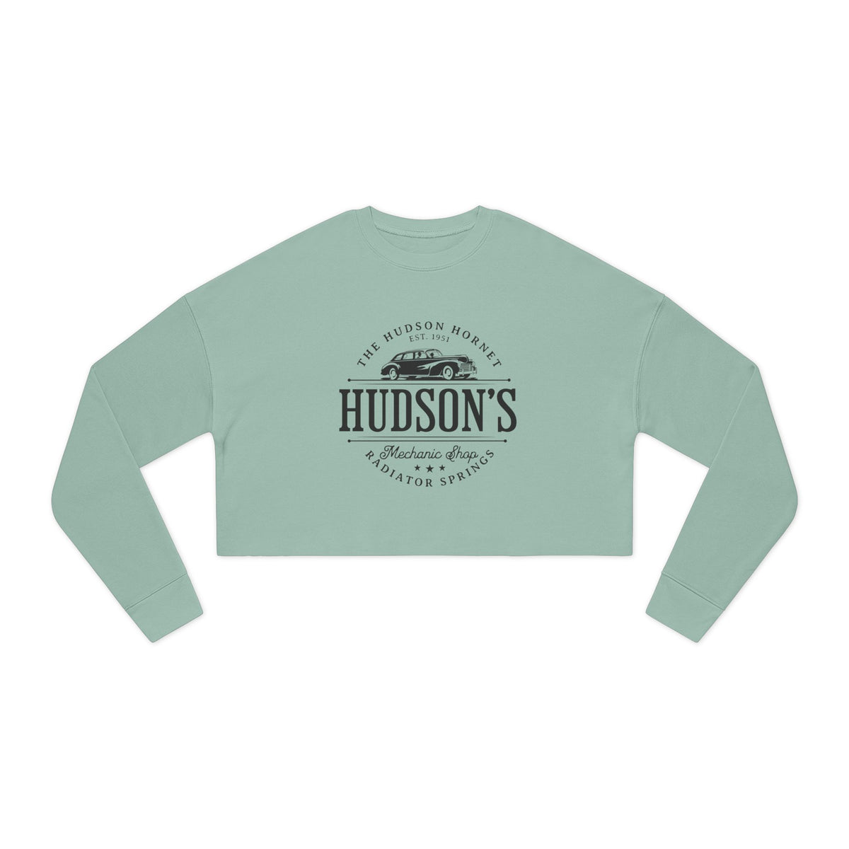 Hudson's Mechanic Shop Women's Bella Canvas Cropped Sweatshirt