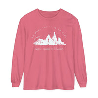 Oh What Fun It Is To Ride Comfort Colors Unisex Garment-dyed Long Sleeve T-Shirt