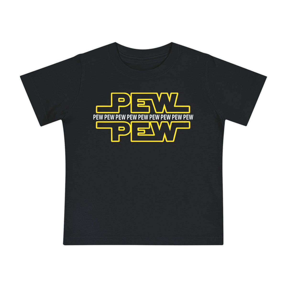 PEW PEW PEW Bella Canvas Baby Short Sleeve T-Shirt