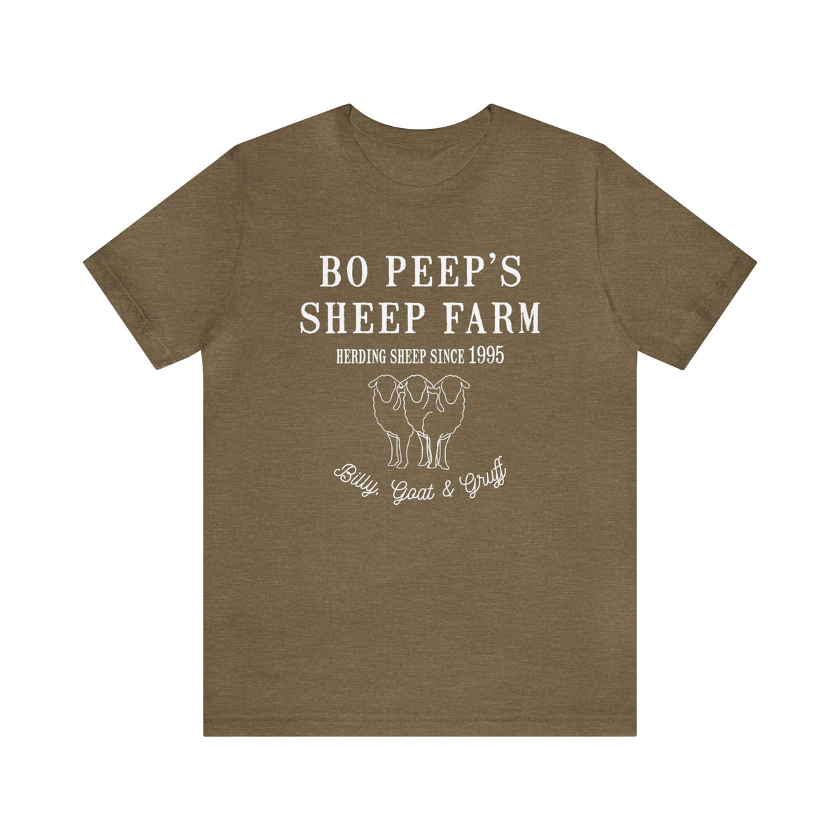Bo Peep's Sheep Farm Bella Canvas Unisex Jersey Short Sleeve Tee