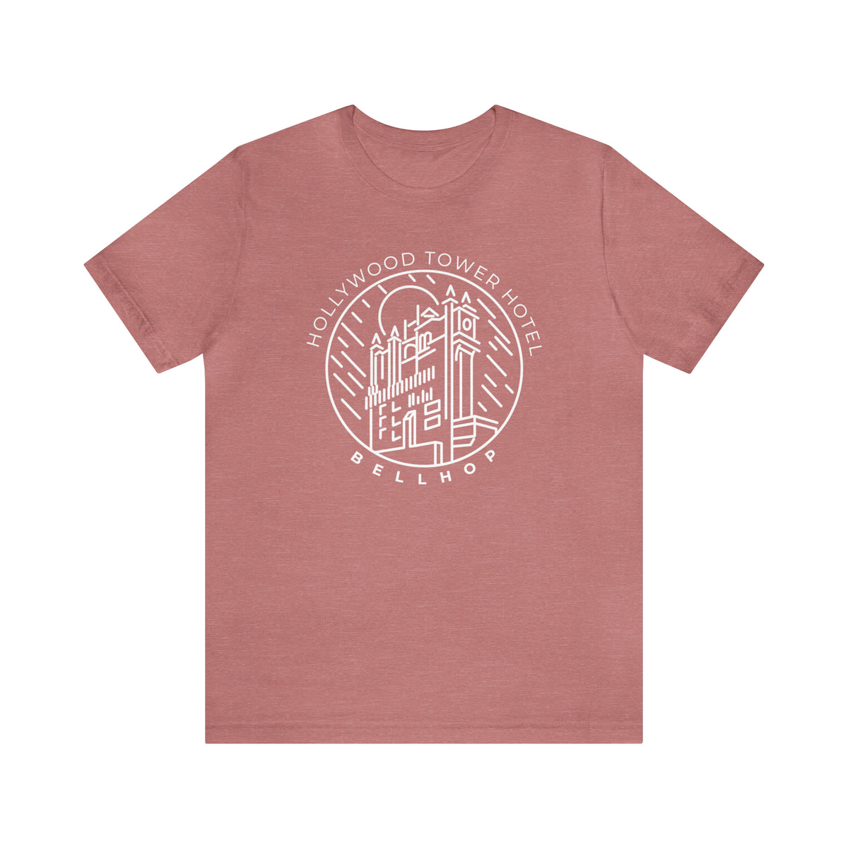 Hollywood Tower Hotel Bellhop Bella Canvas Unisex Jersey Short Sleeve Tee