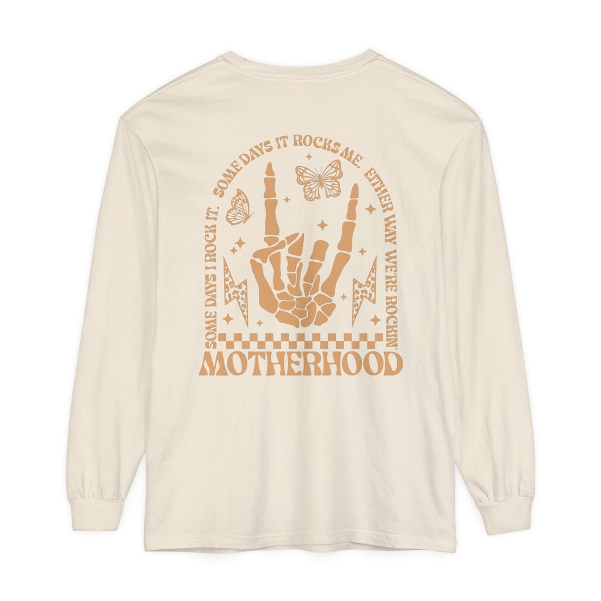 Motherhood Comfort Colors Unisex Garment-dyed Long Sleeve T-Shirt