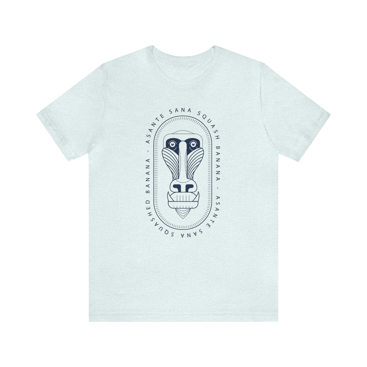 Asante Sana Squashed Banana Bella Canvas Unisex Jersey Short Sleeve Tee