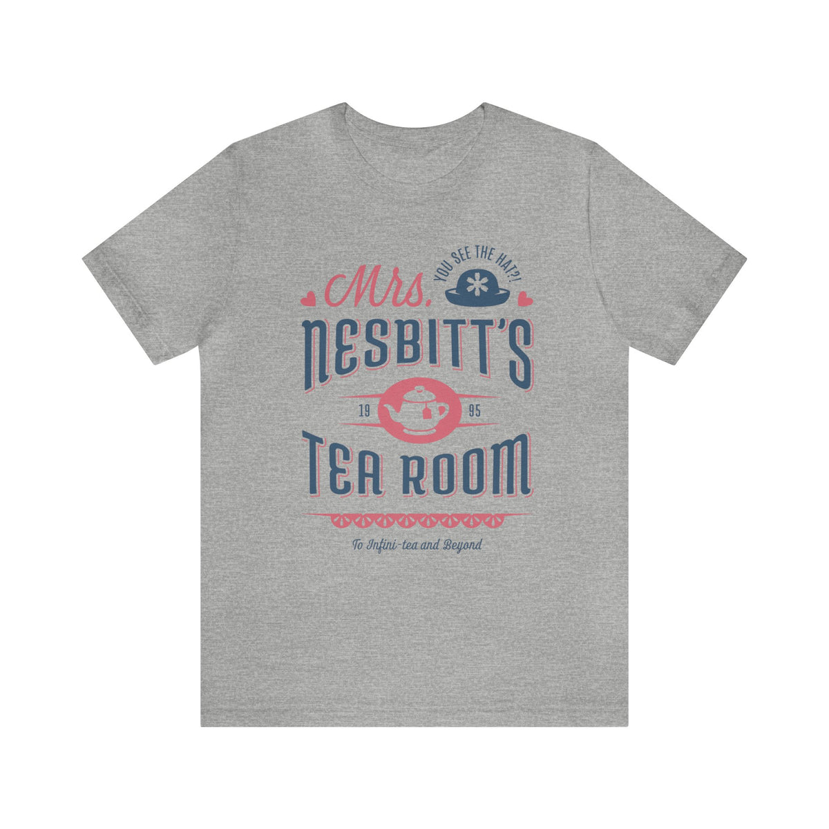 Mrs. Nesbitt’s Tea House Mint & Lavender Bella Canvas Unisex Jersey Short Sleeve Tee