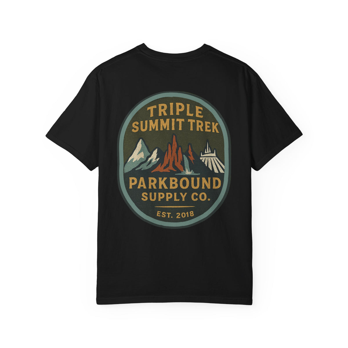 Triple Summit Trek Comfort Colors Unisex Garment-Dyed T-shirt