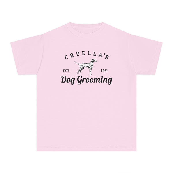 Cruella’s Dog Grooming Comfort Colors Youth Midweight Tee