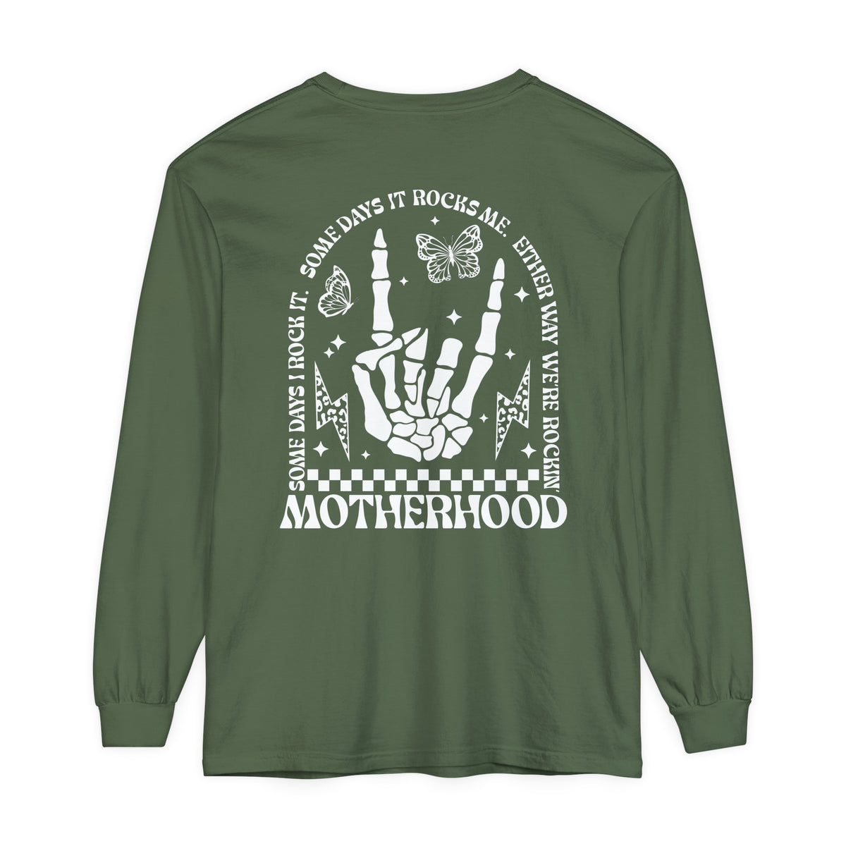 Motherhood Comfort Colors Unisex Garment-dyed Long Sleeve T-Shirt