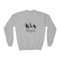 Making Spirits Bright Gildan Youth Crewneck Sweatshirt