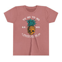 Yo Ho Pirates Life For Me Bella Canvas Youth Short Sleeve Tee