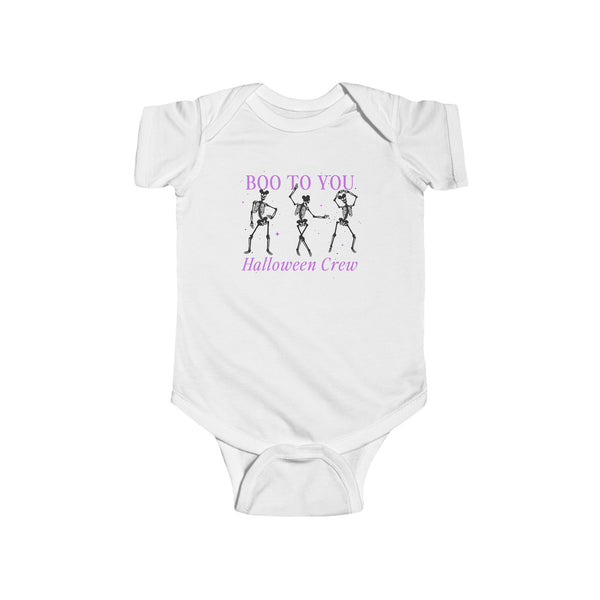 Boo To You Halloween Crew Rabbit Skins Infant Fine Jersey Bodysuit