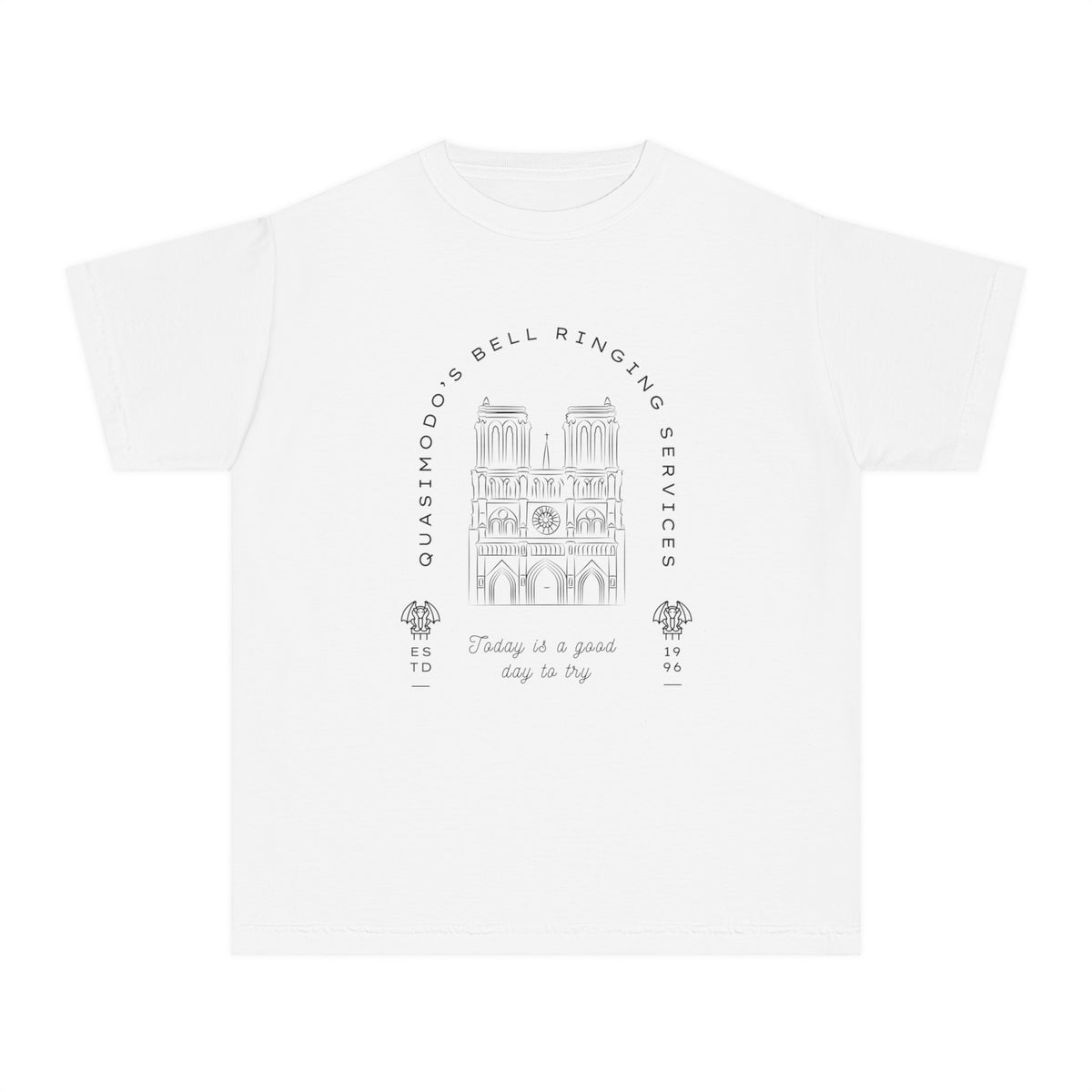 Quasimodo's Bell Ringing Services Comfort Colors Youth Midweight Tee